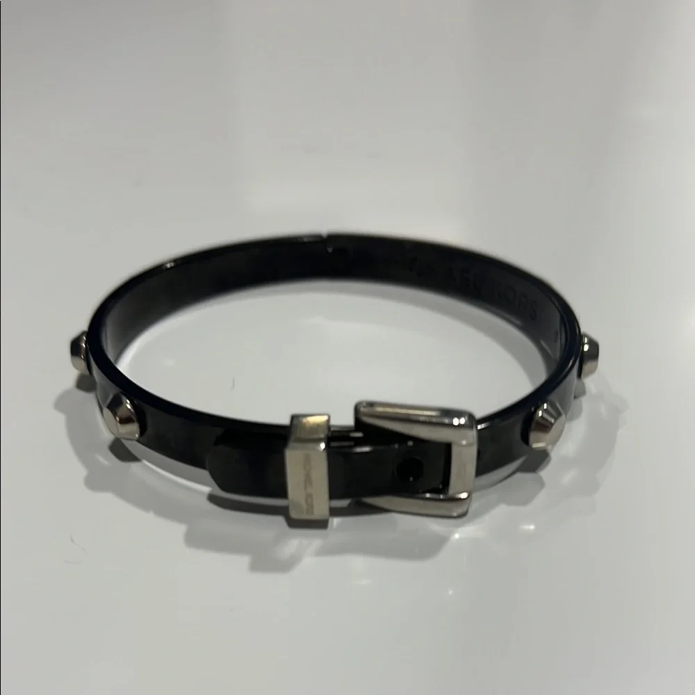 Michael Kors Black and Silver Astor Studded Bracelet - Picture 9 of 11